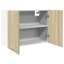 Hängeschrank für die Küche aus Sperrholz in Eichenfarbe, 80x31x60 cm. von , Küchenschränke - Ref: Foro24-849621, Preis: 69,56...