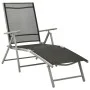 Set de muebles de jardín 3 piezas textilene aluminio plateado de vidaXL, Conjuntos de jardín - Ref: Foro24-312199, Precio: 95...