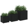 Blumenkästen 3 Stück aus schwarzem synthetischem Rattan von , Töpfe und Pflanzgefäße - Ref: Foro24-366395, Preis: 84,40 €, Ra...