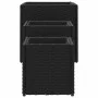 3 black synthetic rattan planters by , Pots and planters - Ref: Foro24-366395, Price: 82,96 €, Discount: %