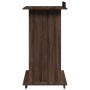 Atril con ruedas y cajón madera ingeniería marrón 55x55x107 cm de , Escritorios - Ref: Foro24-848030, Precio: 137,36 €, Descu...