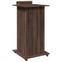 Atril con ruedas y cajón madera ingeniería marrón 55x55x107 cm de , Escritorios - Ref: Foro24-848030, Precio: 137,36 €, Descu...