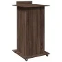 Rolling wooden engineering brown stand with drawer 55x55x107 cm by , Desks - Ref: Foro24-848030, Price: 134,72 €, Discount: %
