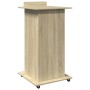 Rollständer mit Rädern und Schublade aus Eichenholz Sonoma 55x55x107 cm von , Schreibtische - Ref: Foro24-848026, Preis: 129,...