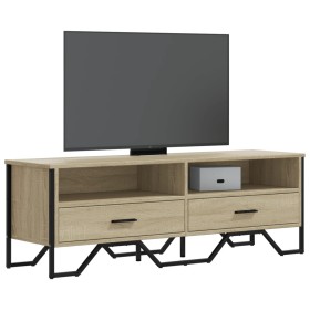 Mueble de TV madera de ingeniería roble Sonoma 122x34x41 cm de , Muebles TV - Ref: Foro24-848580, Precio: 70,88 €, Descuento: %