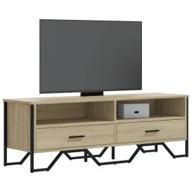 TV-Möbel aus Sonoma-Eichenfurnierholz, 122x34x41 cm. von , TV-Möbel - Ref: Foro24-848580, Preis: 70,02 €, Rabatt: %