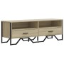 TV stand made of engineered wood in Sonoma oak, 122x34x41 cm by , TV Furniture - Ref: Foro24-848580, Price: 70,88 €, Discount: %