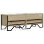 TV stand made of engineered wood in Sonoma oak, 122x34x41 cm by , TV Furniture - Ref: Foro24-848580, Price: 70,88 €, Discount: %