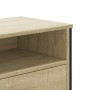 TV stand made of engineered wood in Sonoma oak, 122x34x41 cm by , TV Furniture - Ref: Foro24-848580, Price: 70,88 €, Discount: %