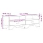 TV stand made of engineered wood in Sonoma oak, 122x34x41 cm by , TV Furniture - Ref: Foro24-848580, Price: 70,88 €, Discount: %