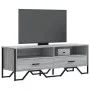 TV stand made of gray Sonoma engineered wood, measuring 122x34x41 cm. by , TV Furniture - Ref: Foro24-848582, Price: 72,19 €,...