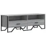 TV stand made of gray Sonoma engineered wood, measuring 122x34x41 cm. by , TV Furniture - Ref: Foro24-848582, Price: 72,19 €,...