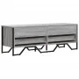 TV stand made of gray Sonoma engineered wood, measuring 122x34x41 cm. by , TV Furniture - Ref: Foro24-848582, Price: 72,19 €,...