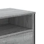 TV stand made of gray Sonoma engineered wood, measuring 122x34x41 cm. by , TV Furniture - Ref: Foro24-848582, Price: 72,19 €,...