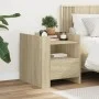 Engineered wood nightstand in Sonoma oak, 45x50x50 cm. by , Nightstands - Ref: Foro24-848278, Price: 53,81 €, Discount: %