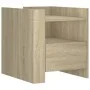Engineered wood nightstand in Sonoma oak, 45x50x50 cm. by , Nightstands - Ref: Foro24-848278, Price: 53,81 €, Discount: %