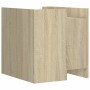 Mesita de noche madera de ingeniería roble Sonoma 45x50x50 cm de , Mesitas de noche - Ref: Foro24-848278, Precio: 54,46 €, De...
