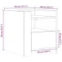 Nachttisch aus Sonoma-Eiche Spanplatte 45x50x50 cm von , Nachttische - Ref: Foro24-848278, Preis: 53,81 €, Rabatt: %
