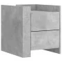 Mesita de noche madera de ingeniería gris hormigón 45x50x50 cm de , Mesitas de noche - Ref: Foro24-848286, Precio: 56,62 €, D...