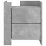 Mesita de noche madera de ingeniería gris hormigón 45x50x50 cm de , Mesitas de noche - Ref: Foro24-848286, Precio: 56,62 €, D...