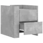 Nachttisch aus grauem Beton-Engineered-Holz, 45x50x50 cm. von , Nachttische - Ref: Foro24-848286, Preis: 56,62 €, Rabatt: %
