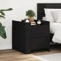 Engineered wood black bedside table 45x50x50 cm by , Nightstands - Ref: Foro24-848284, Price: 58,44 €, Discount: %