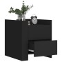 Mesita de noche madera de ingeniería negro 45x50x50 cm de , Mesitas de noche - Ref: Foro24-848284, Precio: 59,12 €