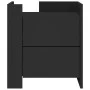 Engineered wood black bedside table 45x50x50 cm by , Nightstands - Ref: Foro24-848284, Price: 58,44 €, Discount: %