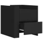 Engineered wood black bedside table 45x50x50 cm by , Nightstands - Ref: Foro24-848284, Price: 58,44 €, Discount: %