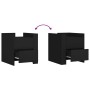 Nachttisch aus schwarzem Ingenieurholz 45x50x50 cm von , Nachttische - Ref: Foro24-848284, Preis: 59,17 €, Rabatt: %