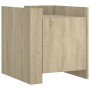 Nachttisch aus Sonoma-Eiche Spanplatte 45x50x50 cm von , Nachttische - Ref: Foro24-848299, Preis: 46,39 €, Rabatt: %