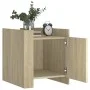 Nachttisch aus Sonoma-Eiche Spanplatte 45x50x50 cm von , Nachttische - Ref: Foro24-848299, Preis: 45,02 €, Rabatt: %