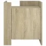 Nachttisch aus Sonoma-Eiche Spanplatte 45x50x50 cm von , Nachttische - Ref: Foro24-848299, Preis: 45,02 €, Rabatt: %