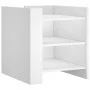 Nachttisch aus weißem Ingenieurholz 45x50x50 cm von , Nachttische - Ref: Foro24-848290, Preis: 46,23 €, Rabatt: %