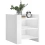 Nachttisch aus weißem Ingenieurholz 45x50x50 cm von , Nachttische - Ref: Foro24-848290, Preis: 46,23 €, Rabatt: %