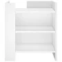 Engineered wood white bedside table 45x50x50 cm by , Nightstands - Ref: Foro24-848290, Price: 46,23 €, Discount: %