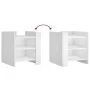 Nachttisch aus weißem Ingenieurholz 45x50x50 cm von , Nachttische - Ref: Foro24-848290, Preis: 46,23 €, Rabatt: %
