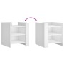 Nachttisch aus weißem Ingenieurholz 45x50x50 cm von , Nachttische - Ref: Foro24-848290, Preis: 46,81 €, Rabatt: %