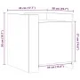 Nachttisch aus Eichenholz in brauner Farbe, 45x50x50 cm. von , Nachttische - Ref: Foro24-848303, Preis: 47,72 €, Rabatt: %