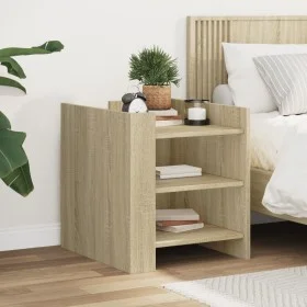 Engineered wood nightstand in Sonoma oak, 45x50x50 cm. by , Nightstands - Ref: Foro24-848292, Price: 44,93 €, Discount: %