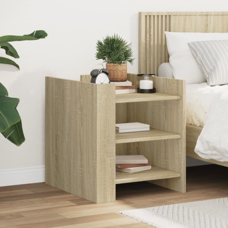 Nachttisch aus Sonoma-Eiche Spanplatte 45x50x50 cm von , Nachttische - Ref: Foro24-848292, Preis: 45,46 €, Rabatt: %