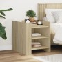 Nachttisch aus Sonoma-Eiche Spanplatte 45x50x50 cm von , Nachttische - Ref: Foro24-848292, Preis: 45,46 €, Rabatt: %