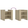 Nachttisch aus Sonoma-Eiche Spanplatte 45x50x50 cm von , Nachttische - Ref: Foro24-848292, Preis: 45,46 €, Rabatt: %
