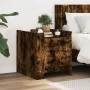 Nachttisch aus geräucherter Eichen-Ingenieurholz 45x50x50 cm. von , Nachttische - Ref: Foro24-848301, Preis: 46,46 €, Rabatt: %