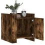 Nachttisch aus geräucherter Eichen-Ingenieurholz 45x50x50 cm. von , Nachttische - Ref: Foro24-848301, Preis: 46,46 €, Rabatt: %
