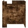 Mesita de noche madera de ingeniería roble ahumado 45x50x50 cm de , Mesitas de noche - Ref: Foro24-848301, Precio: 46,46 €, D...