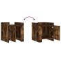 Nachttisch aus geräucherter Eichen-Ingenieurholz 45x50x50 cm. von , Nachttische - Ref: Foro24-848301, Preis: 47,13 €, Rabatt: %