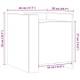 Nachttisch aus geräucherter Eichen-Ingenieurholz 45x50x50 cm. von , Nachttische - Ref: Foro24-848301, Preis: 47,13 €, Rabatt: %