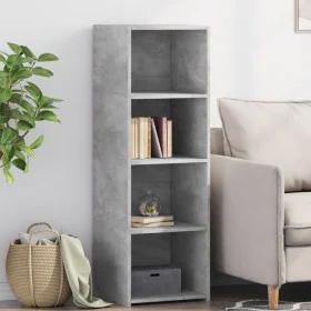 Tall engineered wood sideboard in gray concrete 40x41x124 cm by , Sideboards - Ref: Foro24-846386, Price: 57,55 €, Discount: %