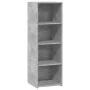 Tall engineered wood sideboard in gray concrete 40x41x124 cm by , Sideboards - Ref: Foro24-846386, Price: 57,55 €, Discount: %